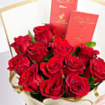 12 Roses and Chocolates Bouquet