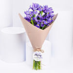 February Birthday Iris Flower Bouquet