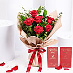 Rosy Affection with Chocolates for Valentienes Day