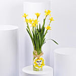 Daffodils Arrangement with Cake