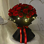 LED Elegance Rose Embrace Bouquet