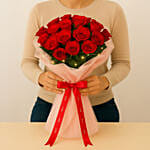 LED Rose Bouquet with Mini Moet Champagne