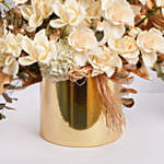 Eid Mubarak Gold Flowers Arrangement