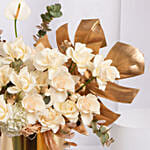 Eid Mubarak Gold Flowers Arrangement