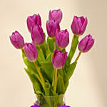 Purple Tulips Arrangement