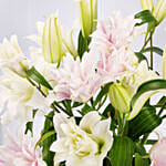 Stunning Rose Lilies Arrangement