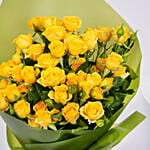 Yellow Spray Roses Bouquet