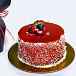 Eternal Love Rose Bouquet with Cake