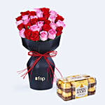 Eternal Love Rose Bouquet with Chocolate