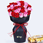 Eternal Love Rose Bouquet with Chocolate