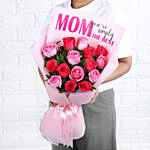 Mothers Love Rose Hand Bouquet