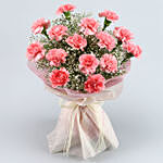 Pink Carnation Elegance Bouquet for Mom