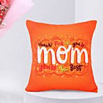 Mothers Day Carnation Bouquet with Mom Cushion