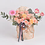 Tulips and Roses in Designer Box