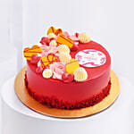 Pastel Petals Of Roses with Cake