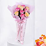 Pastel Petals Of Roses with Cake