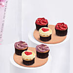 Pastel Petals Of Roses with Cupcakes