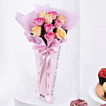 Pastel Petals Of Roses with Cupcakes