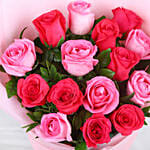 Personalised Roses Hand Bouquet for 520 V-day