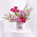 Roses in Hello Kitty Printed Mug