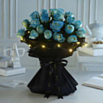 Shimmering Rose Bouquet For Super Dad