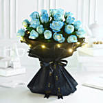 Shimmering Rose Bouquet For Super Dad