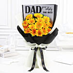 Vibrant Gerbera Bouquet For Best Dad