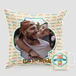Personalised Dad Cushion & Mug