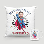 Personalised Superhero Dad Cushion