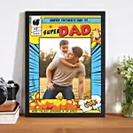 Black Border Acralic Sheet Photo Frame for Dad
