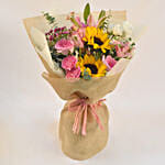 Joyous Mixed Flowers Bouquet for Fathers Day