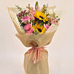 Joyous Mixed Flowers Bouquet for Fathers Day