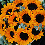 Charismatic Sunflowers Beautifully Bouquet for Fathers Day