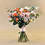 Flamboyant Mixed Flowers Bunch for Fathers Day