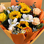 Graceful Mixed Flower Bouquet for Fathers Day
