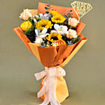 Graceful Mixed Flower Bouquet for Fathers Day