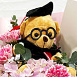 Bouquet of Success with Teddy Bear
