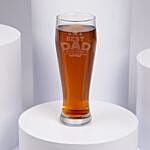 Best Dad In The World Engraved Glass