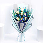 Gentlemans Delight Orchid and Roses Bouquet