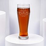 Best Dad In The World Engraved Glass