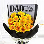 Vibrant Gerbera Bouquet For Best Dad