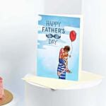 Cake with Greeting Card for Dad