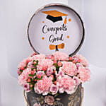 Lovely Pink Carnations Flowers For Graduation Day