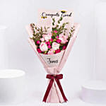 Congrats Grad Roses Bouquet with Cake