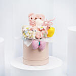 Mixed Soap with Pink Teddy in a Pink Box