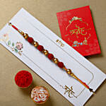 Earthly Blessings Rudraksha Rakhi N Cashew Delights