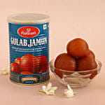 Enchanted Stone Work Lumba Pearl Rakhi Set N Sweet Treat