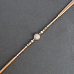 Floral American Diamond Rakhi N Lindt Chocolate