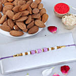 Sneh Nityam Creation Regular Ethnic Pearl Rakhi with Almonds