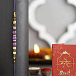 Ethnic Pearl Rakhi with Perfume